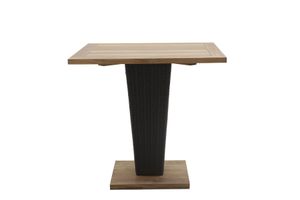 Square single leg dining table Sentosa
