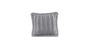 Cushion knitted both sides - 45*45 - 6mm "Chain" - Lava - Accessories by Ilektras Croshade