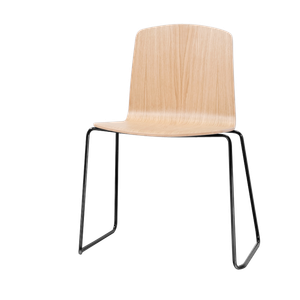 Ann Chair with sled frame (wooden shell) - Chair by INCLASS