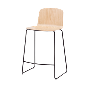 Ann Medium stool with sled frame (wooden shell) - Stool by INCLASS