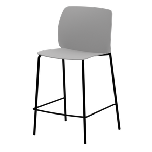 Aryn Max Counter chair with 4 leg frame (polypropylene seat & back) - Chair by INCLASS
