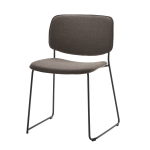 Aryn Wood Chair with sled frame (upholstered seat & back) - Chair by INCLASS
