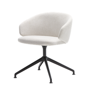 Binar 60 Armchair with low back (4 spoke aluminum swivel base) - Armchair by INCLASS