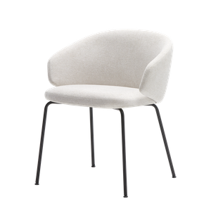 Binar 60 Armchair with low back and 4 leg frame - Armchair by INCLASS