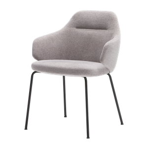 Binar 60 Armchair with medium back and 4 leg frame - Armchair by INCLASS