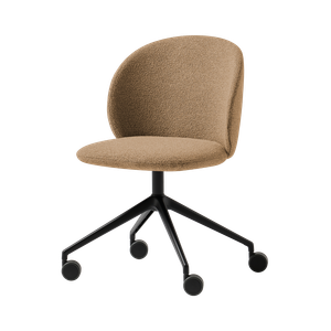 Binar 55 Chair with 4 spoke aluminum swivel base on casters - Chair by INCLASS