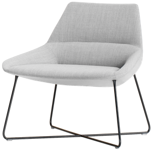 Dunas Xl Lounge chair with low back and rod frame - Chair by INCLASS
