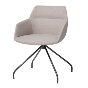 Dunas Xs Armchair with high 4 spoke steel swivel base - Armchair by INCLASS