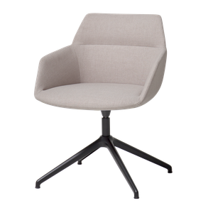 Dunas Xs Armchair with 4 spoke aluminum swivel base - Armchair by INCLASS
