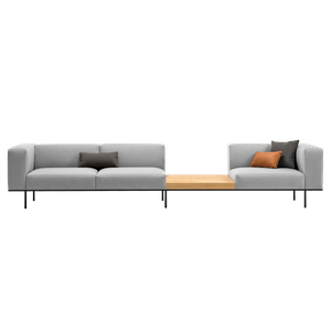 Escalas Modular sofa composition with wide arms, seats and table top - Sofa by INCLASS