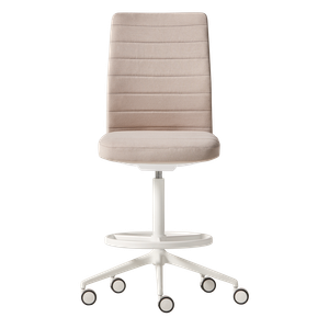 Esitt ESI0150 + ESI0280TA Task high chair with horizontal stitching upholstered backrest - Chair by INCLASS