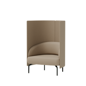 Kern KER0020 + KER1020PC Armchair with 4 legs + Privacy screen - Armchair by INCLASS