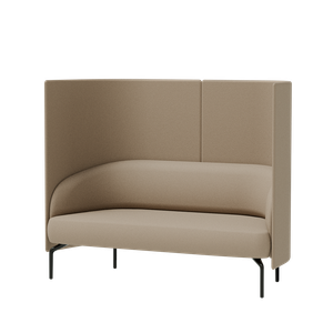 Kern KER0030 + KER1030PC Two seater sofa + Privacy screen - Sofa by INCLASS