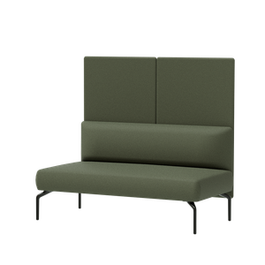 Kern KER0220 + KER1220PT Two seater module with backrest + Privacy screen - Screens by INCLASS