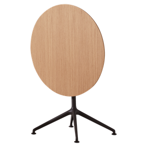 Lex Table h.73cm with round flip table top in natural oak and base in colour B00 - Table by INCLASS