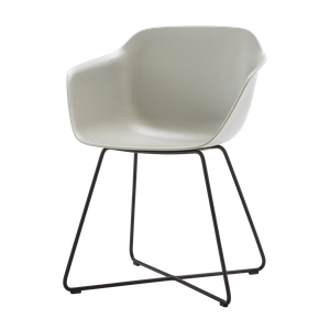 Taia Armchair with sled frame (polypropylene seat shell) - Armchair by INCLASS