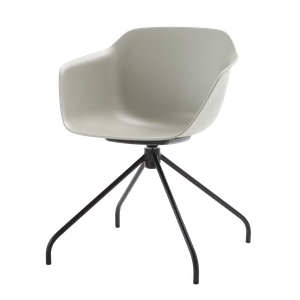 Taia Armchair with 4 spoke steel swivel base (polypropylene seat shell) - Armchair by INCLASS