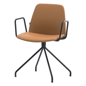 Unnia Tapiz Armchair with 4 spoke steel swivel base - Armchair by INCLASS