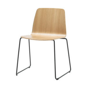 Varya Wood Chair with sled frame - Chair by INCLASS