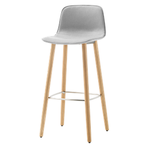 Varya Tapiz High stool with wooden 4 leg frame - Stool by INCLASS
