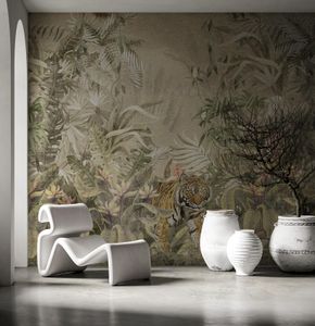 Wallpaper with Tiger Tiger - Wallpaper by Instabilelab