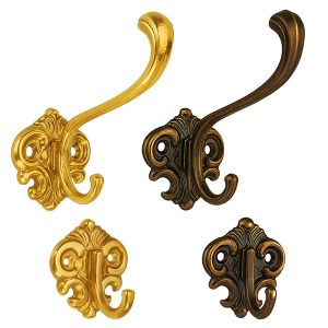 Garderobenhaken Messing 5er-SET-PREIS - Accessories by Iserlohner Haken