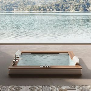 Aura Plus Stone/Wood - Bathtub by Jacuzzi®