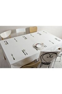 Designer Printed Tablecloth - Couverts - Table by Jade + Amber