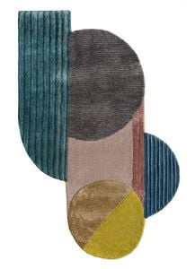Come Around TNQ-1137, Pink Tint/Turmeric - Rug by Jaipur Rugs
