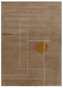 Sthir AIWL-3010, Medium Brown/Light Peach - Rug by Jaipur Rugs