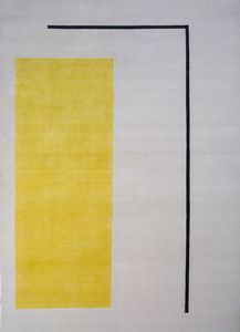 Sthir AIWL-3012, White/Golden Daffodil - Rug by Jaipur Rugs