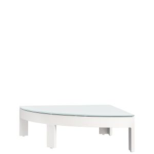 MATISSE GLASS TOP COCKTAIL TABLE CORNER ROUND - Coffee table by JANUS et Cie