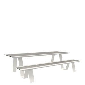 RALLY DINING TABLE 1 BENCH RECTANGLE 280 - Table by JANUS et Cie