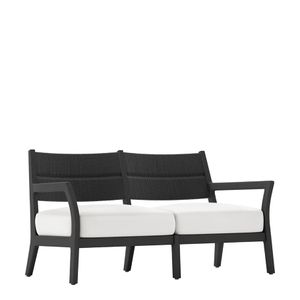 BESSO TEAK/WOVEN SOFA 2 SEAT - Sofa by JANUS et Cie