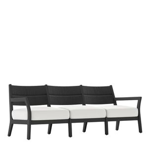 BESSO TEAK/WOVEN SOFA 3 SEAT - Sofa by JANUS et Cie