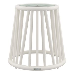 KYOTO ALU GLASS TOP SIDE TABLE ROUND 46 - Side table by JANUS et Cie