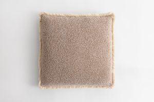 Bowie Square Cushion Sepia & Natural Fringe - Styling by Jardan