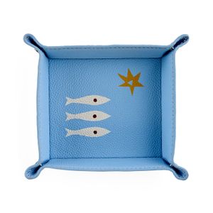 Playa Leather Small Tray - Styling by Jonathan Adler