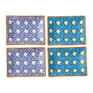 Basketweave Petite Tray Set - Styling by Jonathan Adler