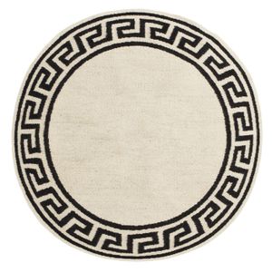 Greek Key Border Flatweave Round Rug - Rug by Jonathan Adler