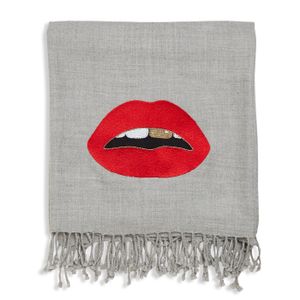 Lips Embellished Throw - Styling by Jonathan Adler