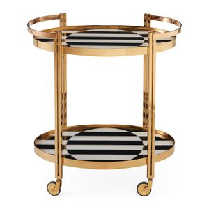 Op Art Bar Cart - Styling by Jonathan Adler