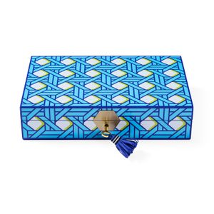 Basketweave Lacquer Jewelry Box - Styling by Jonathan Adler