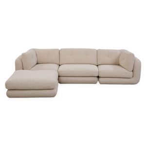 Pompidou 120” Modular Four-Piece Sectional with Ottoman - Sofa by Jonathan Adler