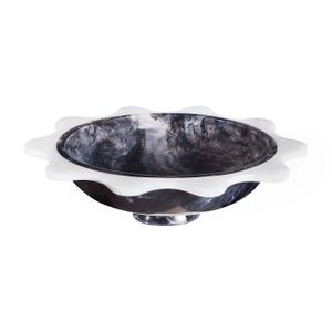 Como Black & White Ripple Bowl - Styling by Jonathan Adler