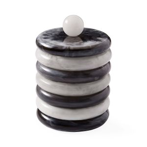 Como Black & White Ice Bucket - Styling by Jonathan Adler