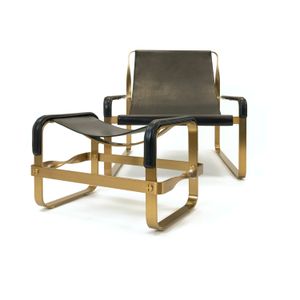 Wanderlust Chaise Longue and Footstool, Handcrafted & Customizable - Sofa by Jover+Valls