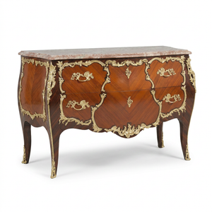 French Bombe Louis XV Style Commode - Stool by Jover+Valls