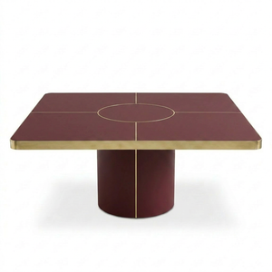 Mesa Antique Boutique Cuadrada con Perfil Satinado - Table by Jover+Valls