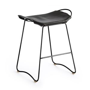 Hug Bar Stool - Handcrafted with Cowhide Leather - Stool by Jover+Valls